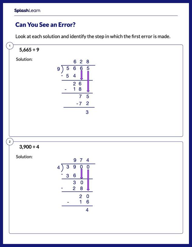 division worksheets for 3rd graders online splashlearn