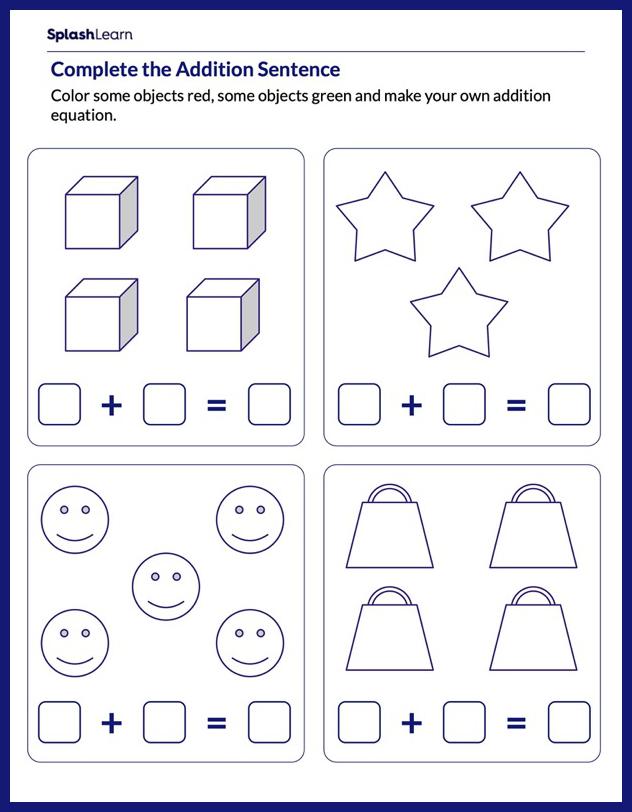 kindergarten math worksheets online splashlearn