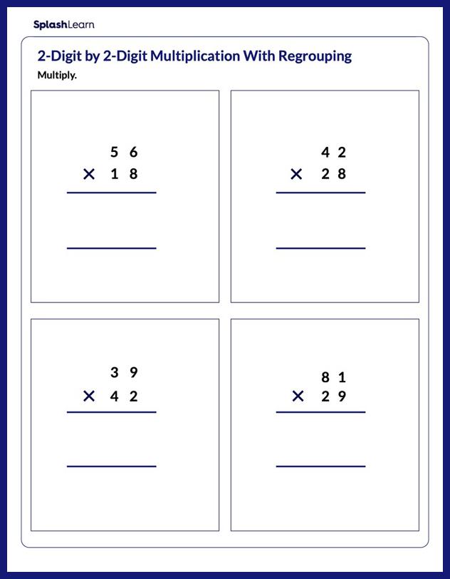 multiplication worksheets for 5th graders online splashlearn