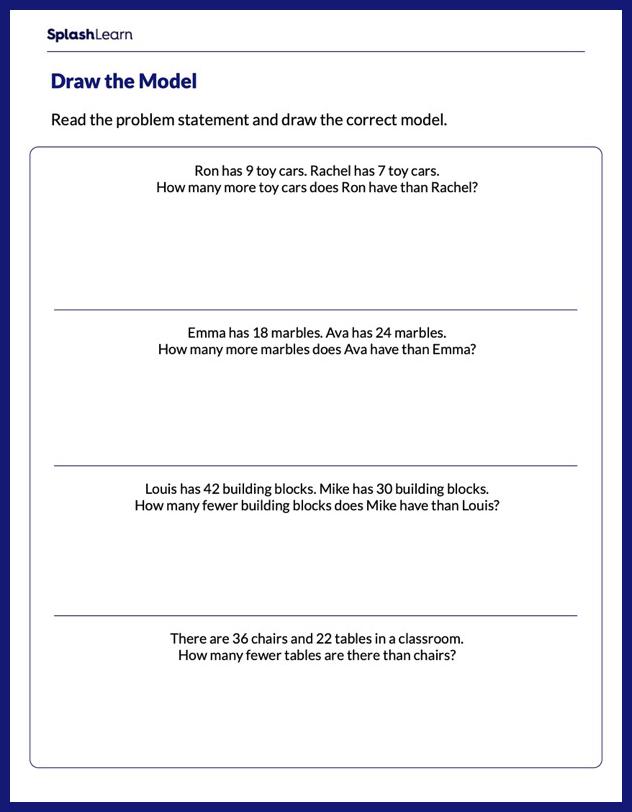 Solve Word Problems Using Bar Models Math Worksheets Splashlearn - 8K Geometric Photos for Desktop