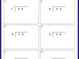 Divide The Numbers Using The Standard Algorithm Math Worksheets