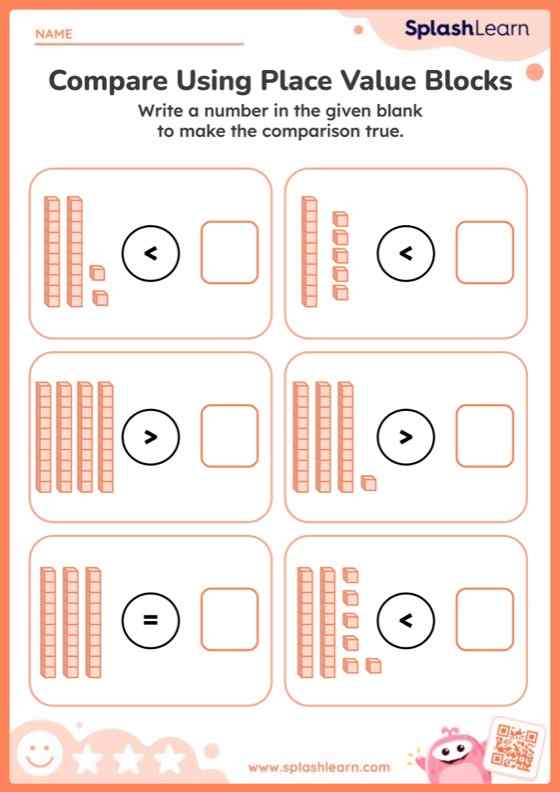 Compare Place Value Blocks Using More Or Less Within 20 Worksheets Library - Best Minimal Textures in Retina