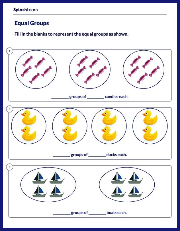 Multiplying Using Equal Groups Math Worksheets Splashlearn - City Illustrations - Elegant Desktop Collection