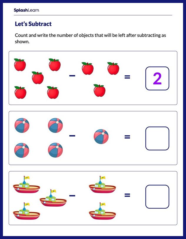 Add And Subtract With Objects Worksheets For Child Development Sllearning - High Quality Ultra HD Space Pictures | Free Download