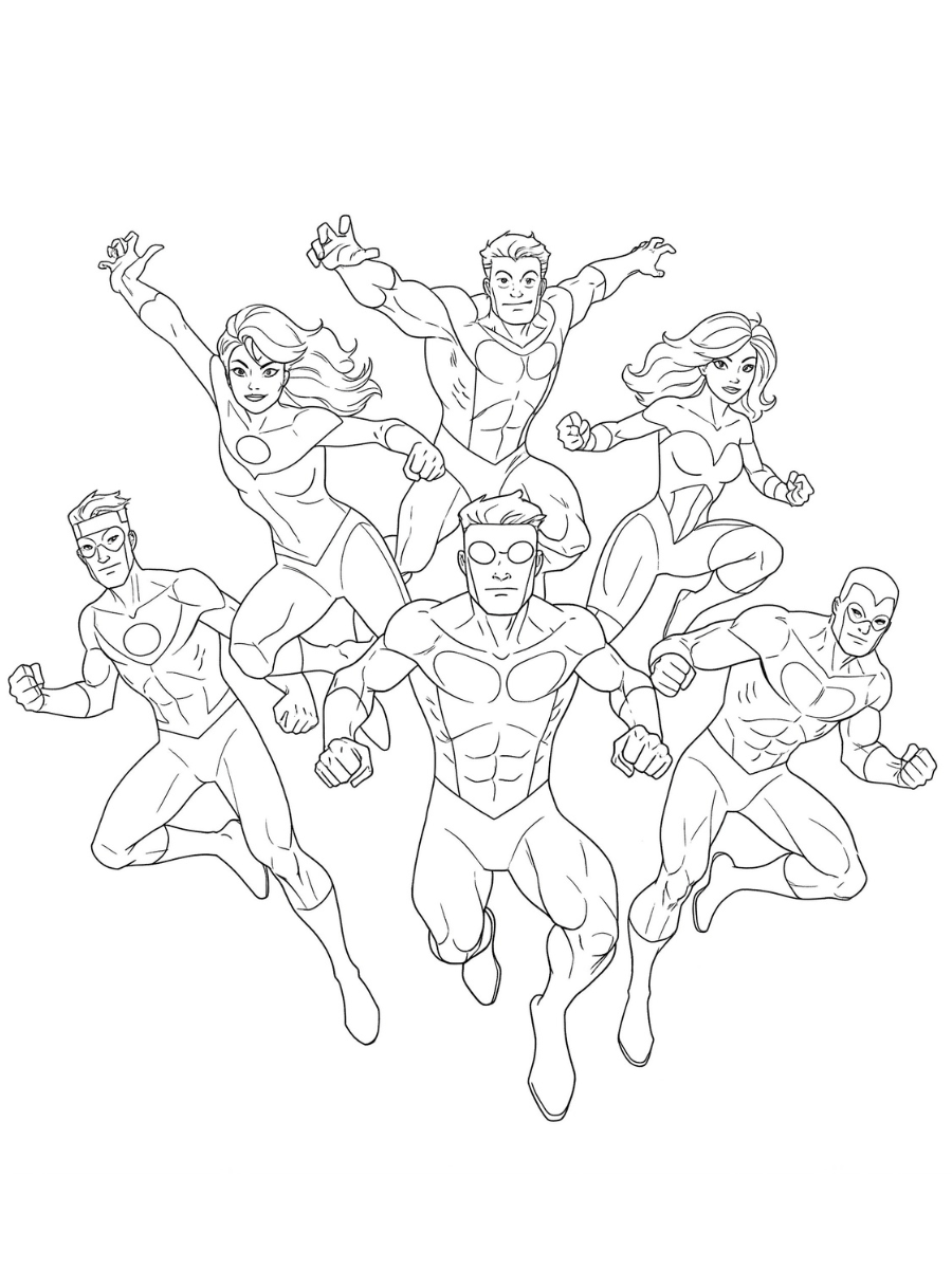 27 invincible coloring pages