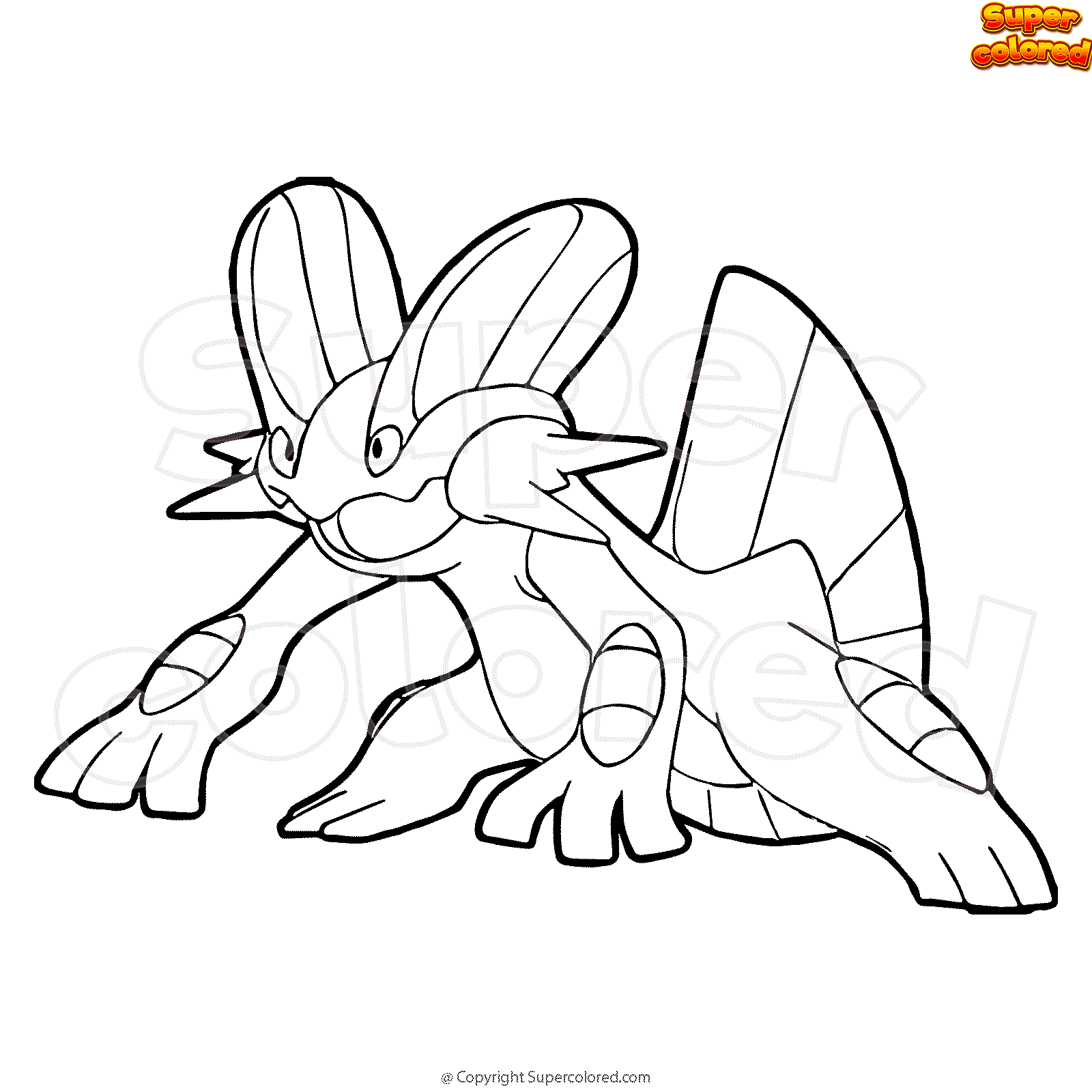 Fixed a bug where setting your number of pc boxes to 256 caused pcs to not open. Coloring Page Pokemon Swampert Supercolored Com