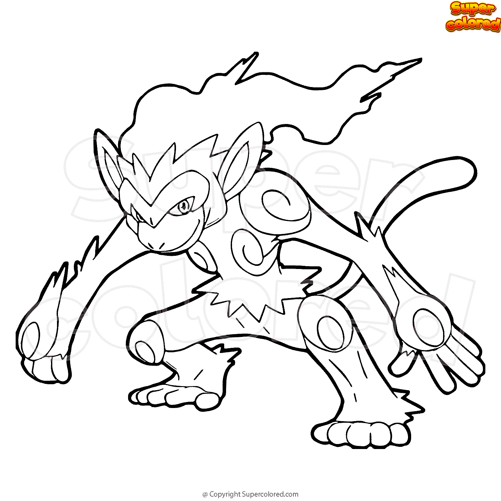 You can search several different ways, depending on what information you have available to enter in the site's search bar. Coloring Page Pokemon Infernape Supercolored Com