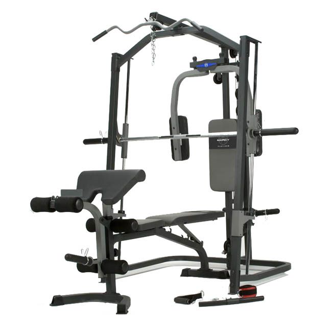 We did 6 just to be safe and to be able to h. Marcy MP3100 Smith and Bench - Sweatband.com