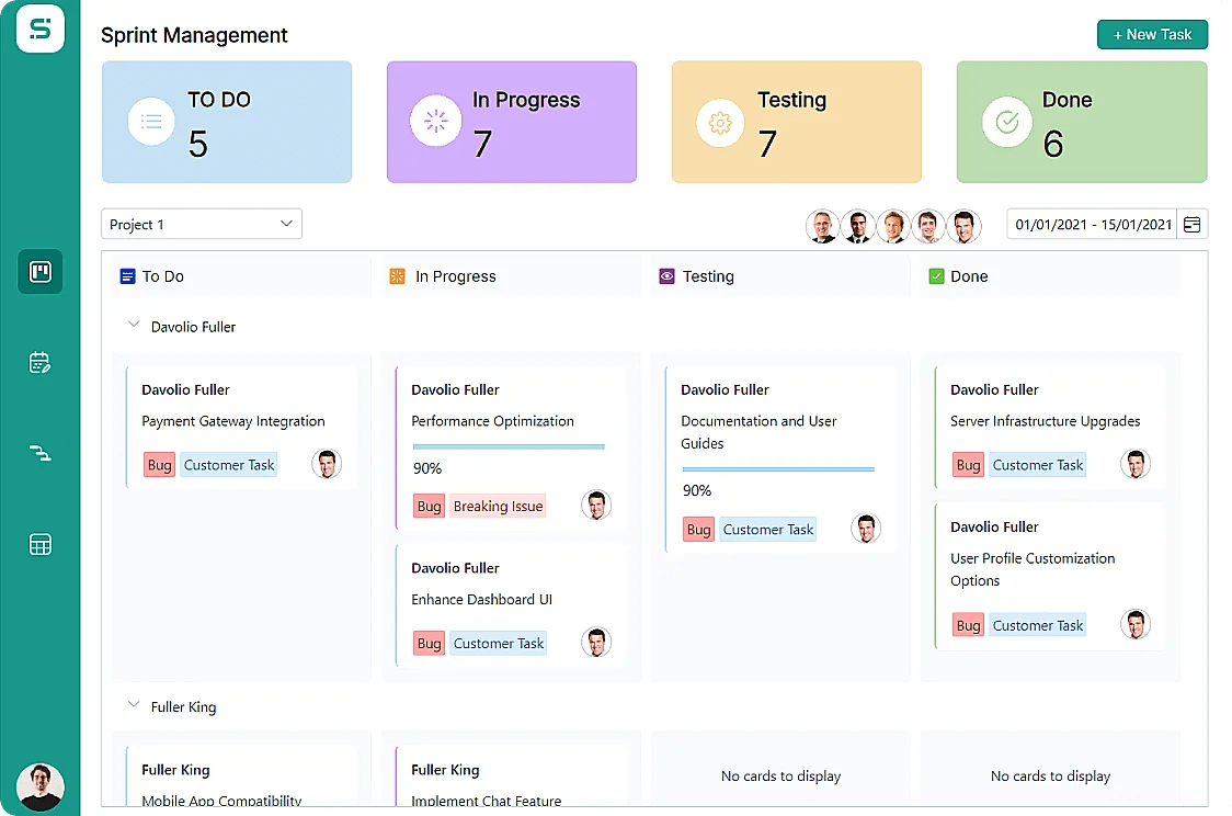 Sprint Management Interactive Angular Showcase Apps Syncfusion