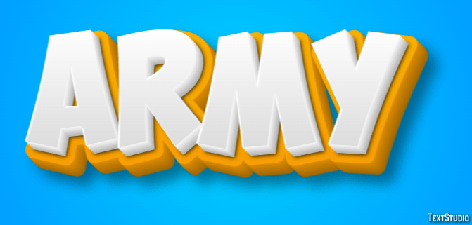 Army Yellow White 3d Text Effect Generator Army Yellow White 3d Text Effect Generator