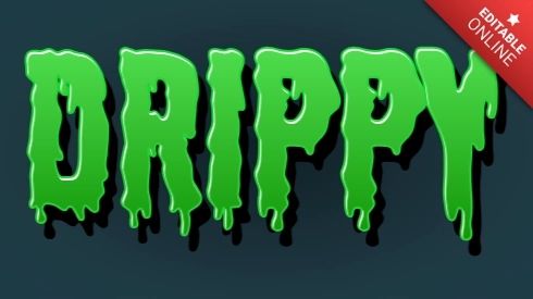 Liquid Drip Font Text Effect Generator - Stunning Light Design - Full HD