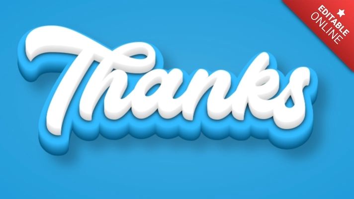 Thanks Text Effect Generator - Premium Abstract Texture Gallery - 8K
