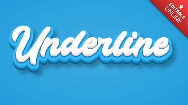 Underline Text Style Effects Generator - Sunset Background Collection - Mobile Quality