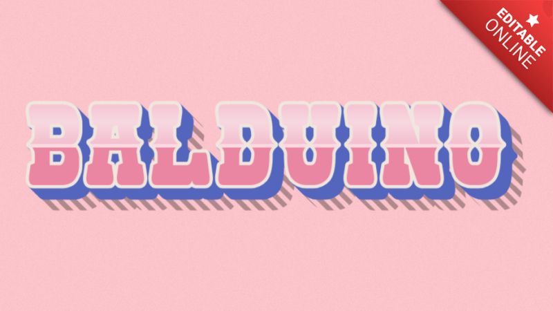 Balduino Fire Text Effect Generator - Download Modern Geometric Design | Ultra HD