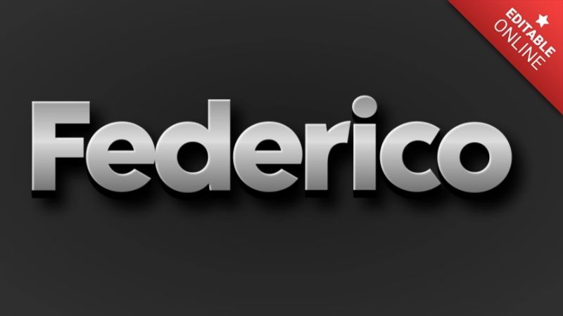 Federico Red 3d Text Effect Generator - Abstract Background Collection - Mobile Quality