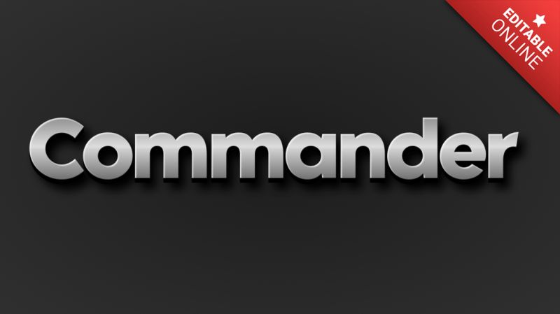 Commander Text Style Effects Generator - Beautiful Ultra HD Light Arts | Free Download