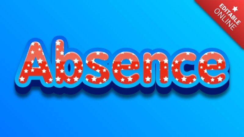 Absence Text Effect Generator Textstudio - Nature Design Collection - Retina Quality