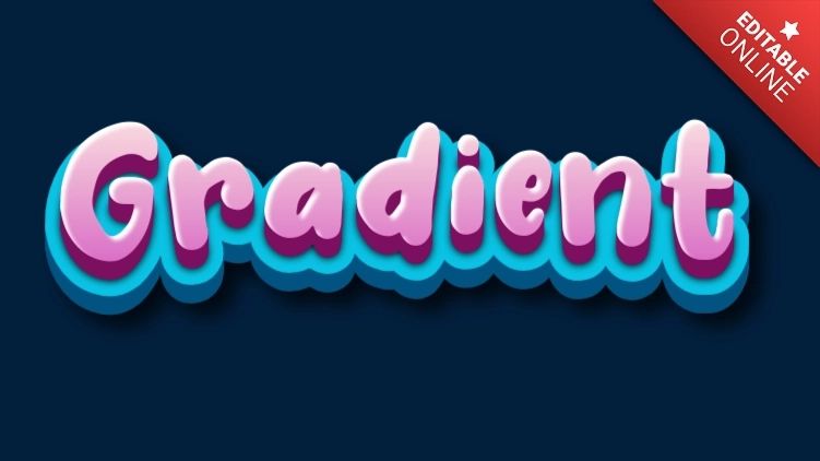 3d Font Effect With Gradient Studio - Nature Pattern Collection - Mobile Quality