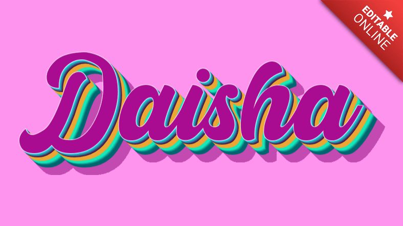 Daisha Gem Text Effect Generator - Download Perfect Vintage Illustration | 4K
