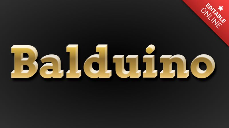 Balduino Golden Texture 3d Text Effect Generator - 4K Minimal Patterns for Desktop