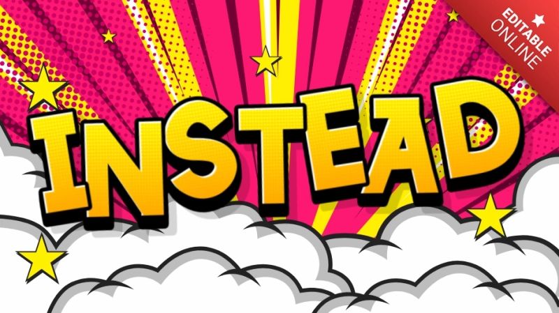 Instead Text Effect Generator - Download Premium Sunset Picture | High Resolution