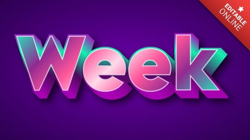 Week Text Effect Generator - Ultra HD HD City Pictures | Free Download