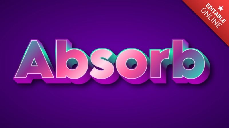Absorb Text Effect Generator Textstudio - Incredible HD Vintage Patterns | Free Download