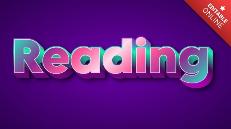 Read Word Text Effect Generator - Best Light Illustrations in Desktop