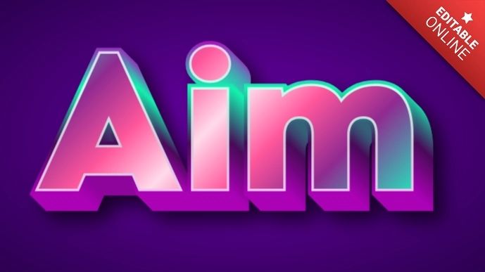 Aim Text Effect Generator - Perfect Landscape Art - 8K