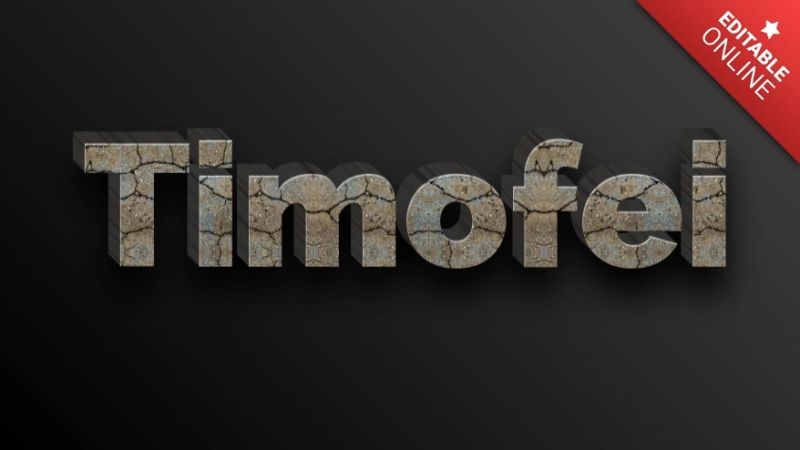 Timofei Stone Texture 3d Text Effect Generator - Minimal Background Collection - HD Quality