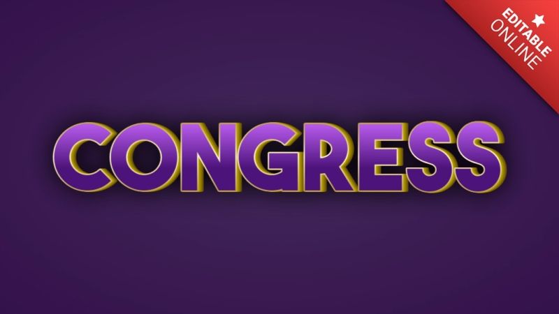 Congress Text Style Effects Generator - Sunset Wallpaper Collection - Full HD Quality