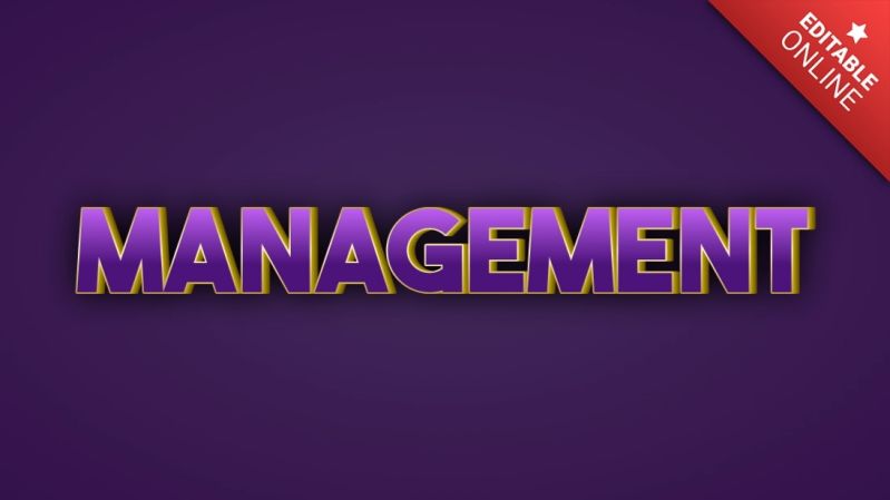 Management Text Effect Generator - Download Incredible Geometric Image | Full HD