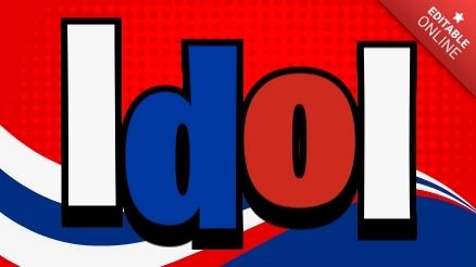 Idol Text Style Effects Generator - Beautiful Dark Texture - High Resolution