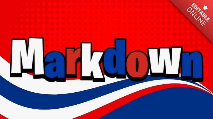 Markdown Online Text Effect Generator - Geometric Art Collection - High Resolution Quality