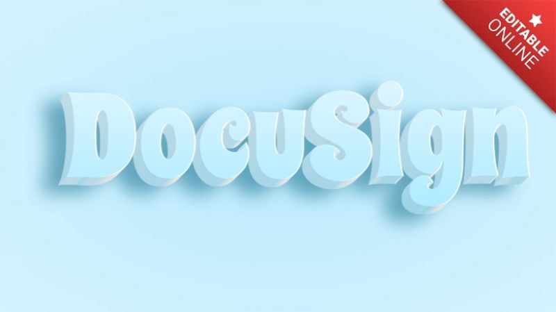 Docusign Blue Light 3d Text Effect Generator - Artistic High Resolution Vintage Photos | Free Download