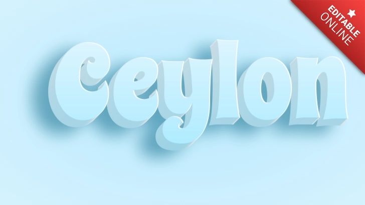 Ceylon Blue 3d Text Effect Generator - Ultra HD Geometric Textures for Desktop