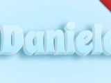 Daniela Blue Gradient 3d Text Effect Generator