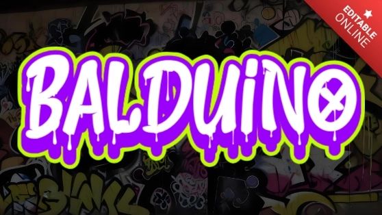 Balduino Style On Black Candy Text Effect Generator - Sunset Pattern Collection - Ultra HD Quality