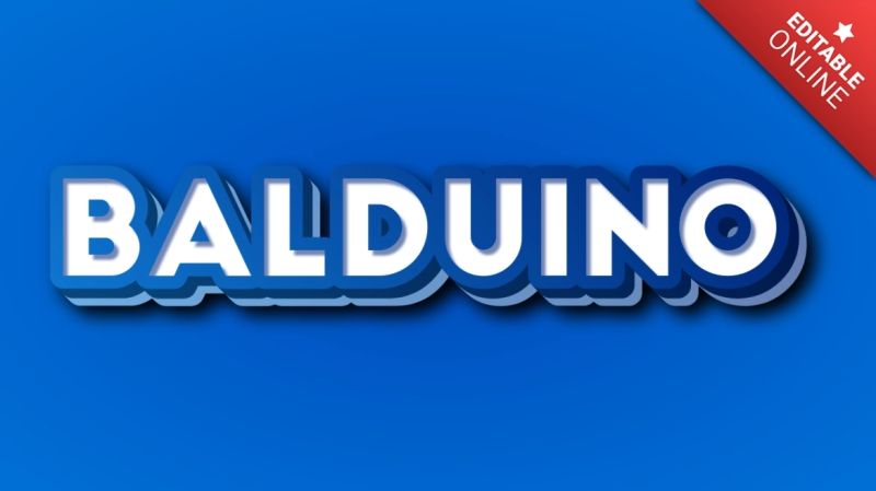 Balduino Blue 3d Text Effect Generator - Creative Full HD Nature Designs | Free Download