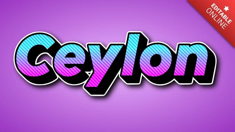 Ceylon Text Style Effects Generator - Elegant Space Art - Ultra HD