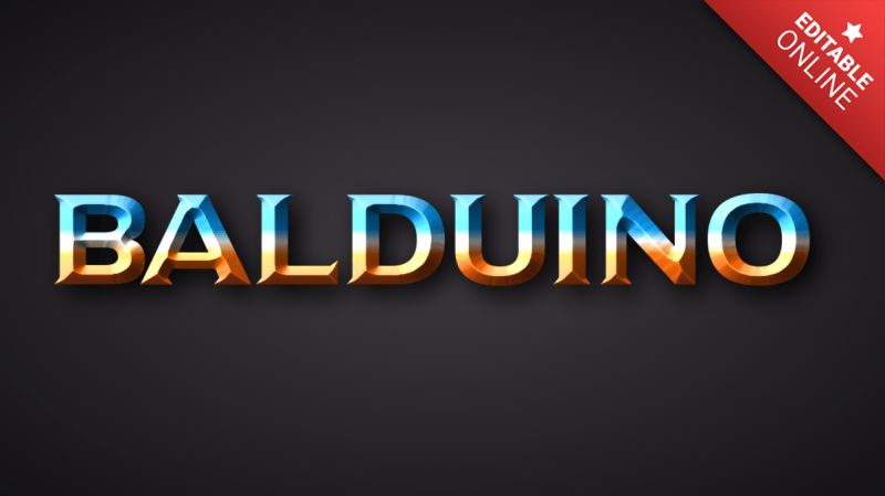 Balduino Blue And Orange Text Effect Generator - Premium Minimal Photo Gallery - Retina