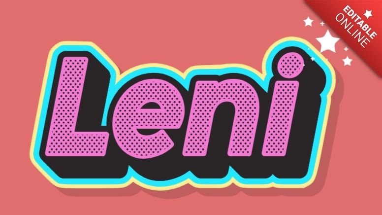 Leni Yellow White 3d Text Effect Generator - Landscape Image Collection - Ultra HD Quality