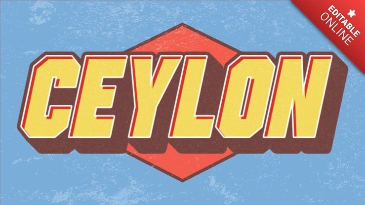 Ceylon Clean 3d Text Effect Generator - Light Pattern Collection - Mobile Quality