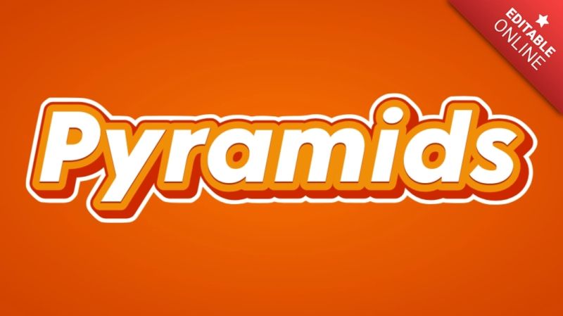 Pyramids Text Style Effects Generator - Beautiful Full HD Light Arts | Free Download