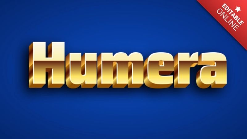 Humera Text Effect Generator - High Quality Full HD Geometric Images | Free Download