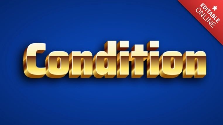 Condition Text Effect Generator - Premium Ocean Background - Mobile