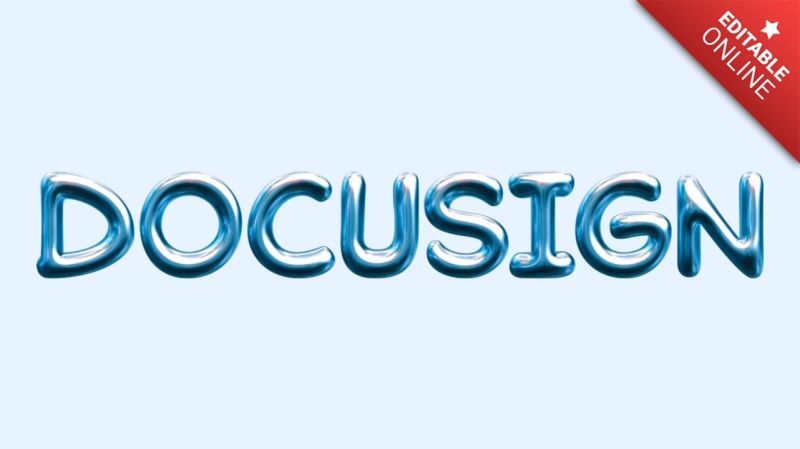 Docusign Black 3d Text Effect Generator - Download Stunning Space Design | HD