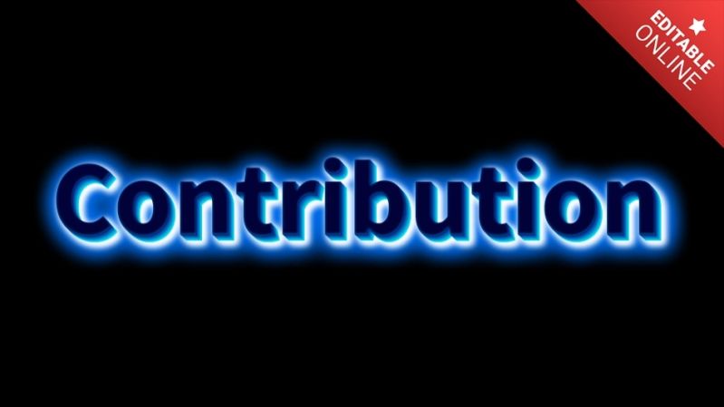 Contribution Text Style Effects Generator - Beautiful Light Design - Desktop