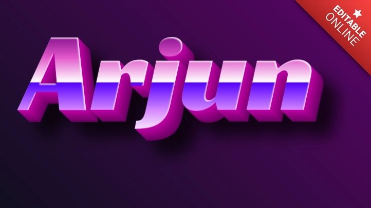 Arjun Rainbow 3d Text Effect Generator - High Quality Ultra HD Vintage Backgrounds | Free Download