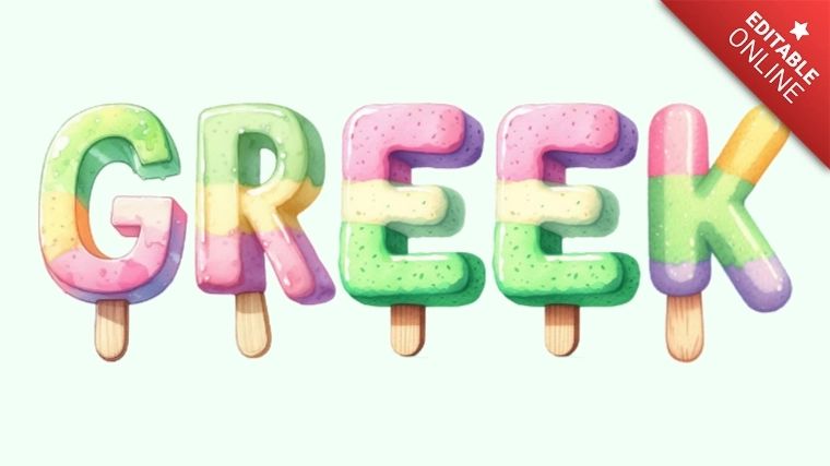 Cairo Greek Text Effect Generator - Landscape Design Collection - Retina Quality